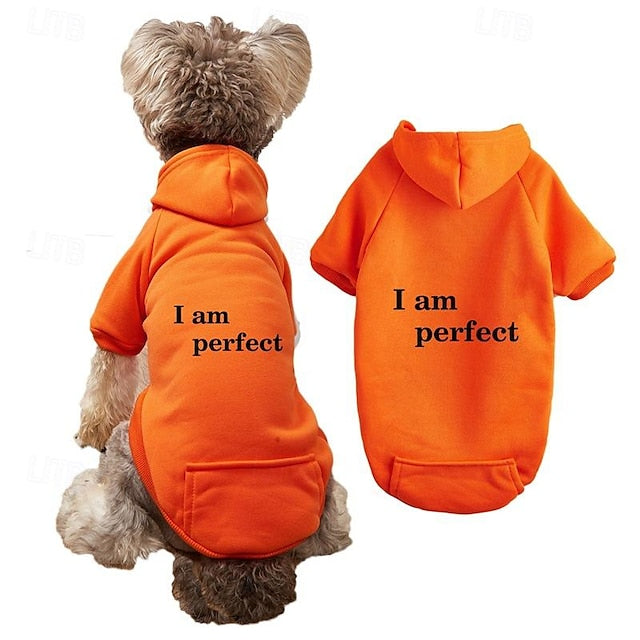 Dog Cat Hoodie Sports Casual Winter Breathable Soft Washable Comfortable Outdoor Casual Daily Dog Clothing for Bichon Frise Pomeranian Baby Pet Papillon Small