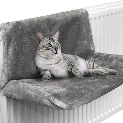 Petlicity Warm and Cosy Pet Cat and Dog Radiator Bed (Grey)