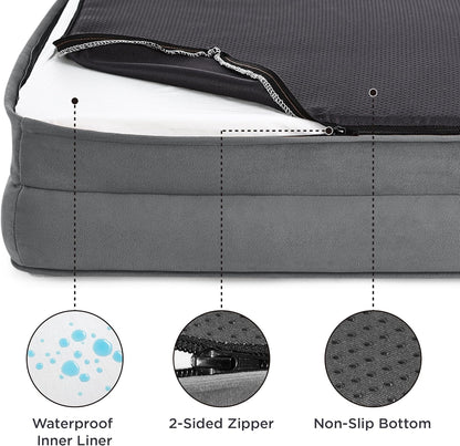Max – Orthopedic Dog Sofa Bed with Removable Flannel Cover