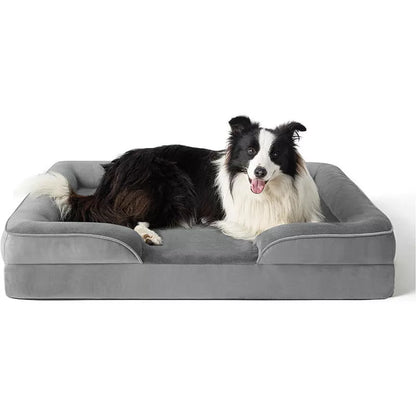 Max – Orthopedic Dog Sofa Bed with Removable Flannel Cover
