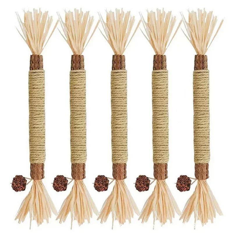 1/2/5/10PCS Pet Toy Natural Matatabi Pet Cat Snacks Stick Cleaning Tooth Catnip Cat Toys Actinidia Silvervine For Cats Accessory