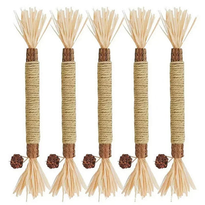 1/2/5/10PCS Pet Toy Natural Matatabi Pet Cat Snacks Stick Cleaning Tooth Catnip Cat Toys Actinidia Silvervine For Cats Accessory