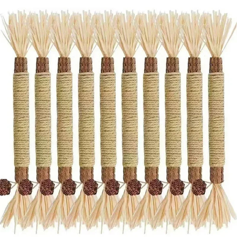 1/2/5/10PCS Pet Toy Natural Matatabi Pet Cat Snacks Stick Cleaning Tooth Catnip Cat Toys Actinidia Silvervine For Cats Accessory