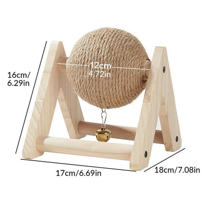 Rabbit Toys Grinding Claw Ball Sisal Hemp Wear and Bite Resistant Stable Anti Overturning Little Pet Puzzle Toy Rabbit