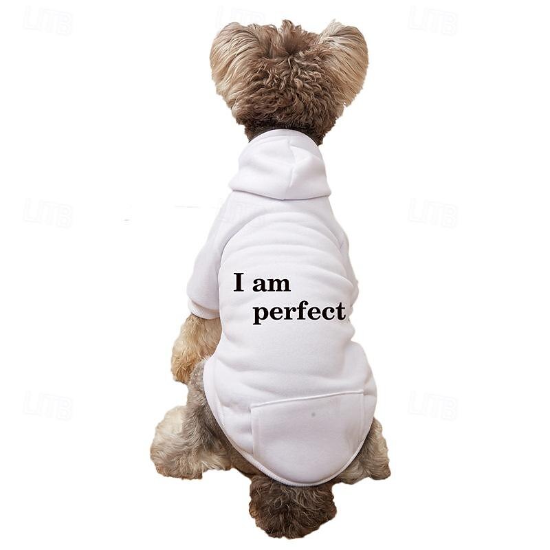 Dog Cat Hoodie Sports Casual Winter Breathable Soft Washable Comfortable Outdoor Casual Daily Dog Clothing for Bichon Frise Pomeranian Baby Pet Papillon Small