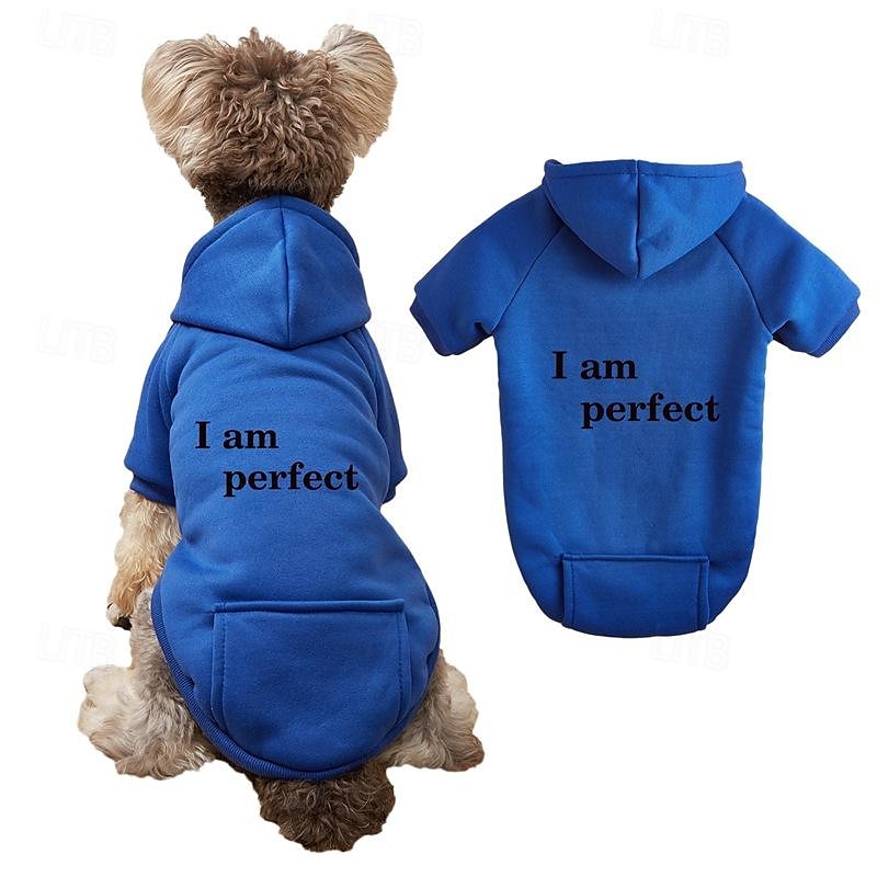 Dog Cat Hoodie Sports Casual Winter Breathable Soft Washable Comfortable Outdoor Casual Daily Dog Clothing for Bichon Frise Pomeranian Baby Pet Papillon Small