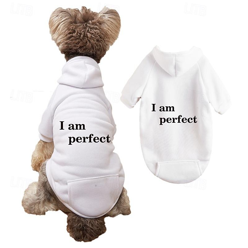 Dog Cat Hoodie Sports Casual Winter Breathable Soft Washable Comfortable Outdoor Casual Daily Dog Clothing for Bichon Frise Pomeranian Baby Pet Papillon Small