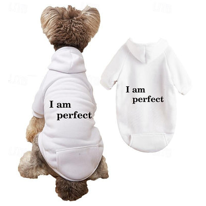 Dog Cat Hoodie Sports Casual Winter Breathable Soft Washable Comfortable Outdoor Casual Daily Dog Clothing for Bichon Frise Pomeranian Baby Pet Papillon Small