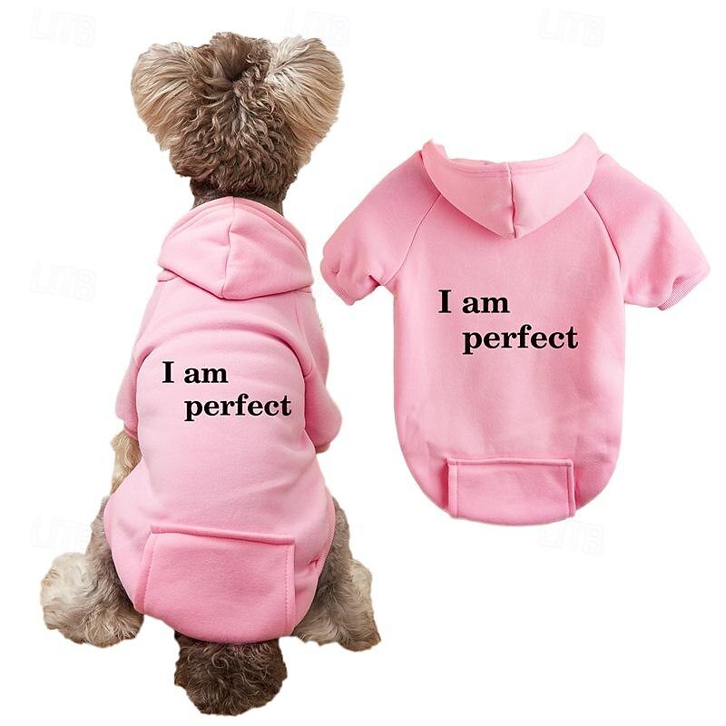 Dog Cat Hoodie Sports Casual Winter Breathable Soft Washable Comfortable Outdoor Casual Daily Dog Clothing for Bichon Frise Pomeranian Baby Pet Papillon Small
