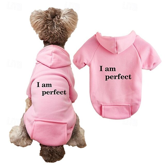 Dog Cat Hoodie Sports Casual Winter Breathable Soft Washable Comfortable Outdoor Casual Daily Dog Clothing for Bichon Frise Pomeranian Baby Pet Papillon Small